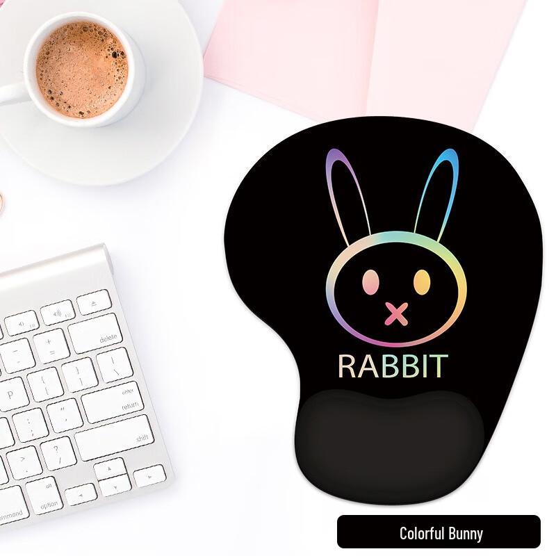 Fumede Dazzling Rabbit Ergonomic Wrist Rest Mouse Pad