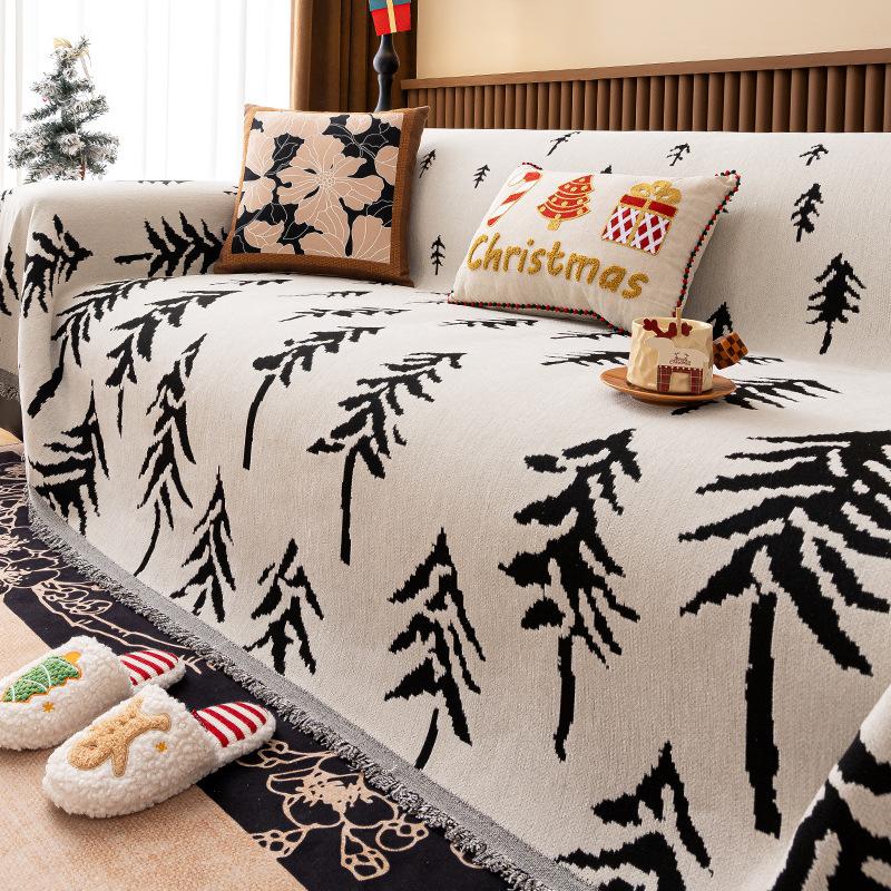 

Диванное полотенце из шенилла, простое и современное цельное диванное одеяло, нескользящее и устойчивое к зацепкам, осенне-зимняя накидка на диван прямого ряда 180*230cm