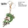 Sparkling Keyring Rhinestone Dolphin Keychain Sea Animal Car Key Ring Holder Backpack Ocean Purse Handbag Charm Christmas Birthday Gifts for Lovers