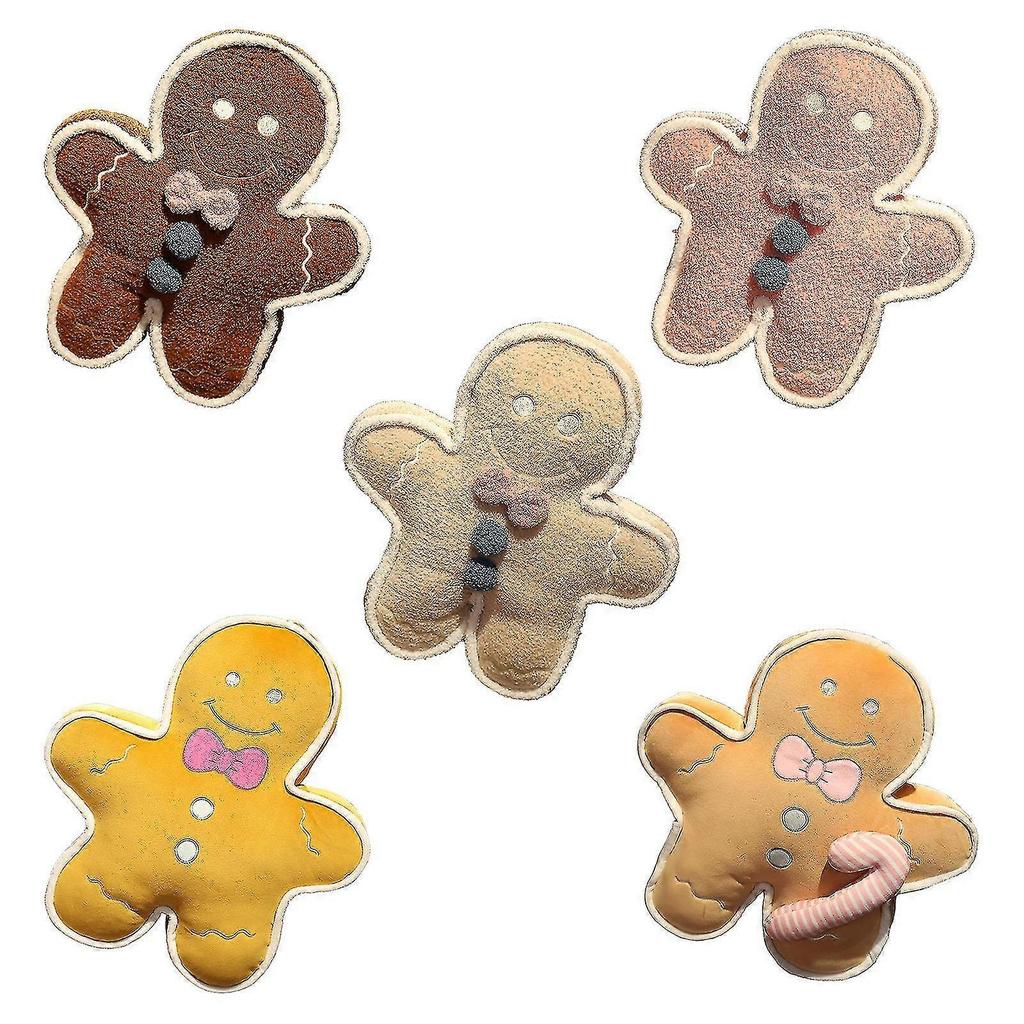 2024 New Models Available!cute Gingerbreads Plush, Gingerbreads Man Pillow, 17 Inches Tall Christmas Plush Toy Cute Cartoon Gingerbreads Man Plushie D