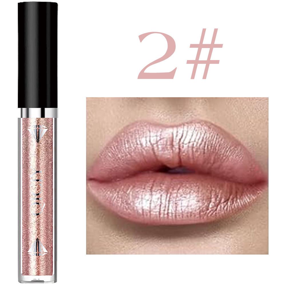 QICIY Color-Changing Lip Gloss & Liquid Eyeshadow Set: Dynamic Dragon Sparkle, 6 Shades.