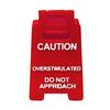 Caution Overstimulated Desk Sign 3D Printed Funny Warning Sign Mini Office Decor Humor Gag Gift For Coworker Employee Boss