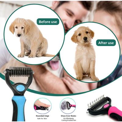 2022 neue Professionelle Hundesalon Unterwolle Rechen Kamm Dematting Werkzeug Hund Katze Pinsel