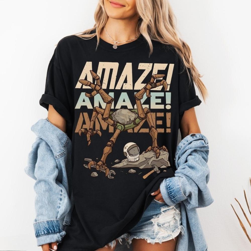 Rocky Amaze Amaze Amaze Shirt Hail Mary Book Inspired Tee Scifi Reader Gift Tshirt Latest Trendy Style Unisex Unisex Cotton Tops
