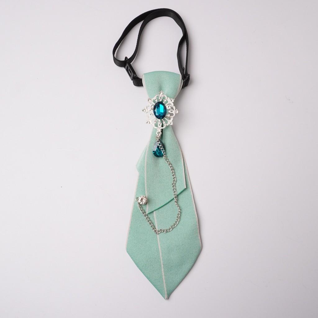 Crystalembellished College Style Shirt Collar With Bow Tie For Adult Formal Wear And Gift