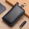 Waterproof Car Key Wallet Retro Zipper Key Bag Lightweight Key Storage Pouch  Commuting Use