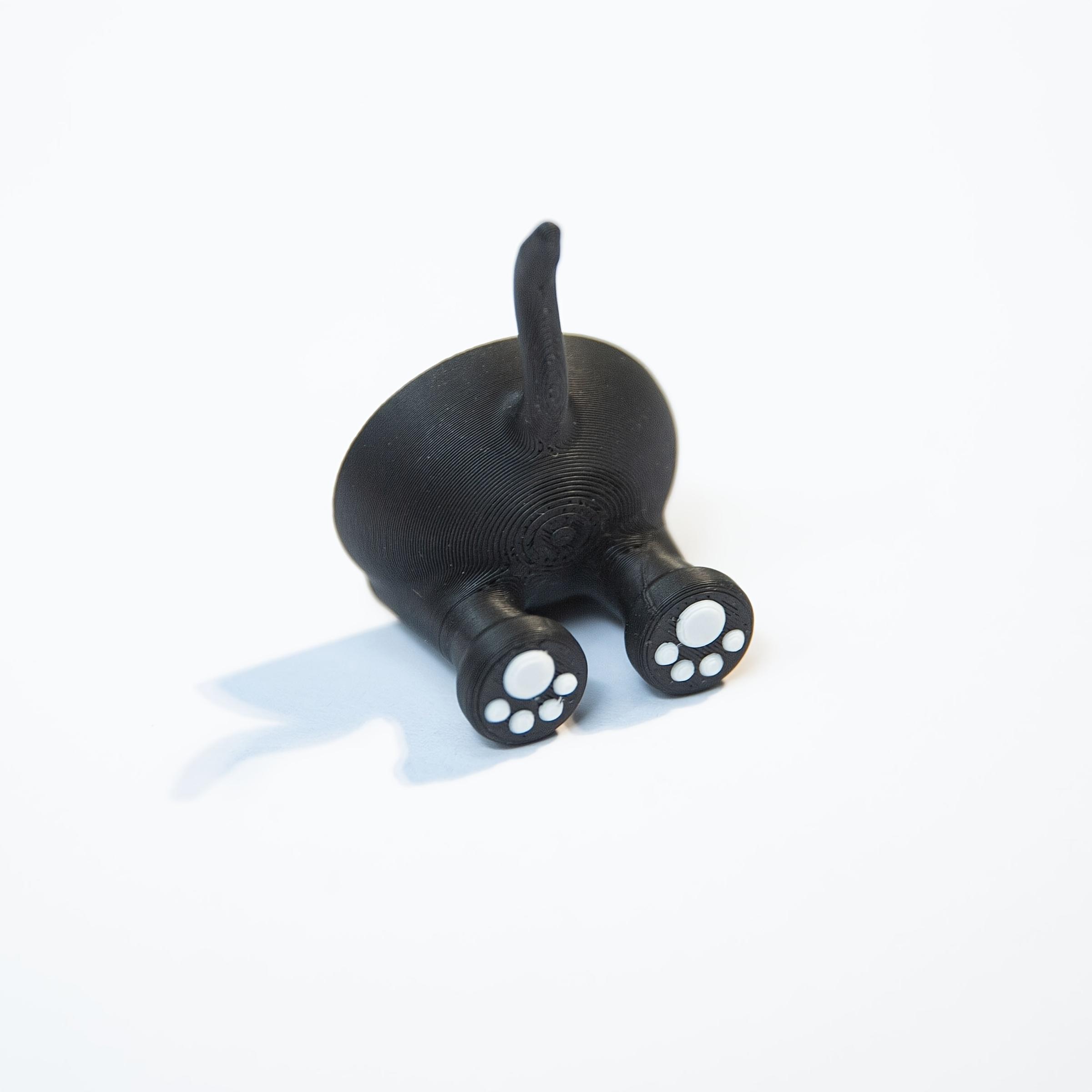 

1pc 3D printed Charming Black Cat Toothbrush Stand - Adorable Kitty Bathroom Storage, Instagram-Worthy Bath Decoration for Women