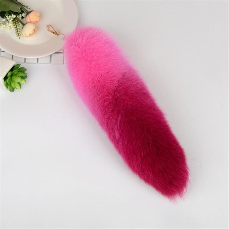 Futrzany Plecak Wiszące Dekoracje Ogon Lisa Breloczek Cosplay Futra Zabawka Urok Wisiorek