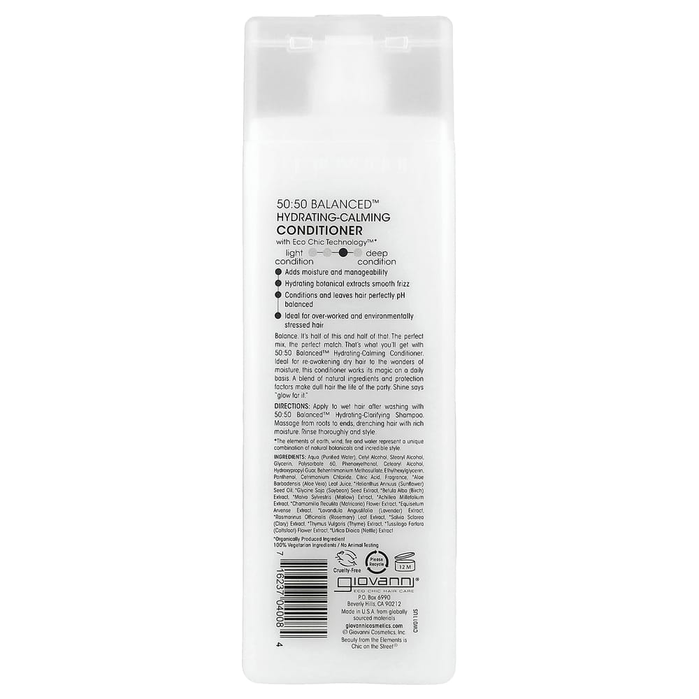 (iHerb) Giovanni 5050 Balanced Hydrating-Calming Conditioner for Normal to Dry Hair 250ml (8.5 fl oz)