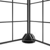 3114022 vidaXL Cage animaux de compagnie à 44 panneaux et porte Noir 35x35 cm