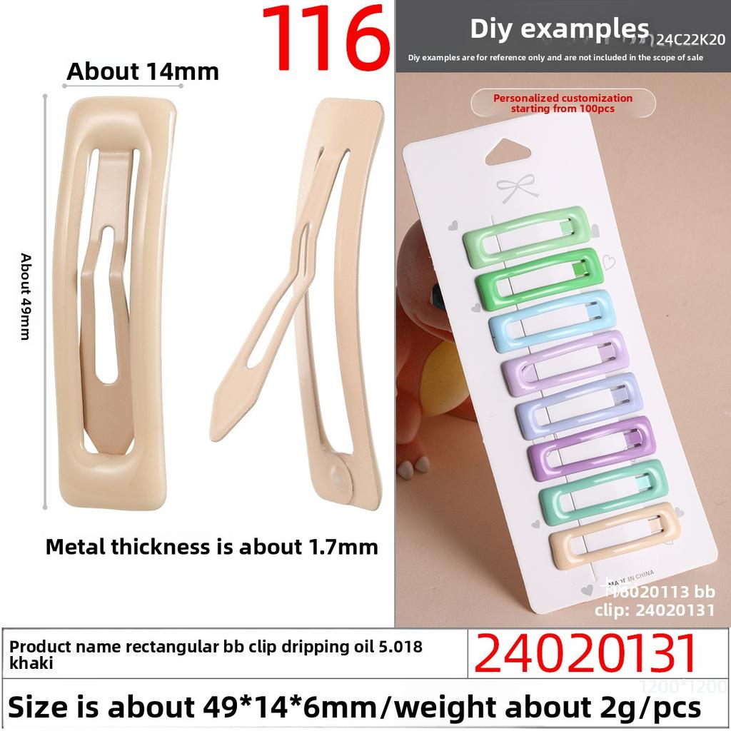 Fermagli per capelli per bambini Fermagli a goccia d'olio Fermagli Fatti in casa Addio Fermagli Fermagli per capelli multicolore Macaron