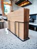 Bamboo Cutting Boards Set Of 4 Kitchen Boards + Steel Stand