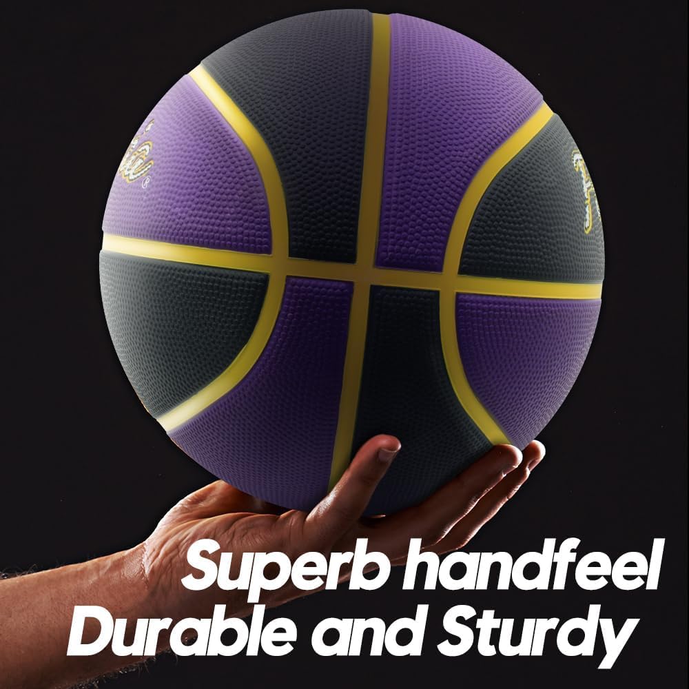 Fantecia Size 7 Basketball with Pump Premium Street Rubber Ball for Training and Game Men and Women - Indoor/Outdoor Play,