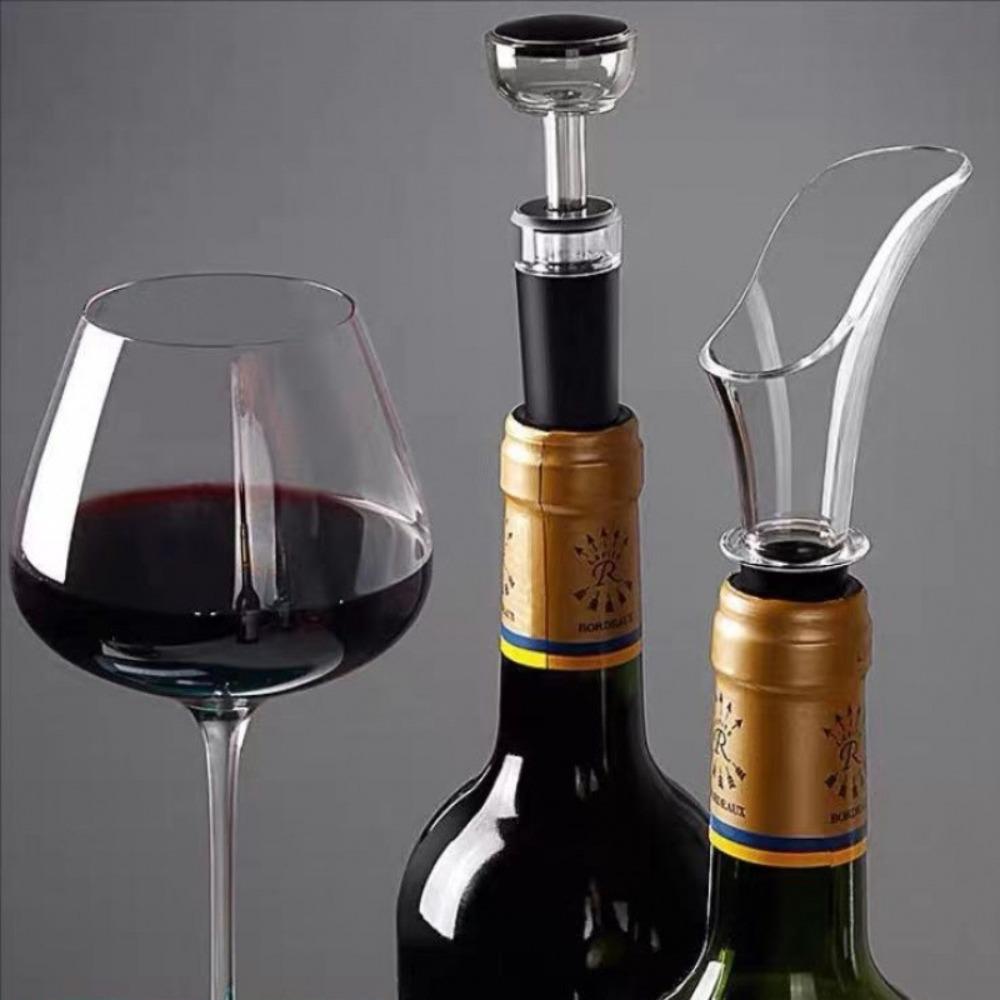 5pcs Reusable Vacuum Bottle Stopper Airtight Wine Bottle Sealer Wine Preservation Plug Club