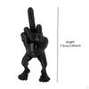 Hand Gesture People Statue Desktop Resin Figurine for Hotel and Living Room Dorm blue
