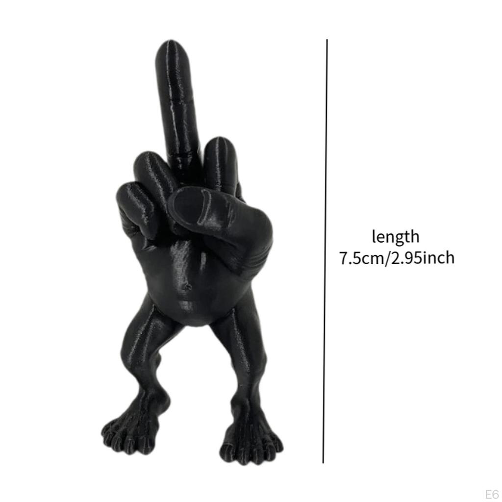 Hand Gesture People Statue Desktop Resin Figurine for Hotel and Living Room Dorm blue