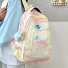 Fashion new primary school bag casual breathable color matching middle school students boys and girls backpack tide