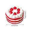 Simulated Cake Squeeze Toy Soft Slow Rising Toy Rainbow Layer Cake Slice Stress Relief Sensory Toy for Adults Kids