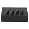 Stereo Headphone Amplifier, HA400 4-Channel Stereo Headphone Amplifier, Ultra-Compact, Output Level Adjustment Volume, US Plug, 100-240VAC, for Stage