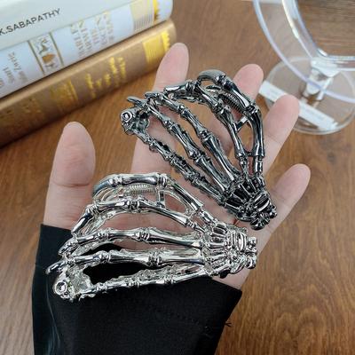 Hochwertige Legierung Geisterkralle Haarspange Neuheit Spinnenkralle Haarspange für Damen Halloween Kopfschmuck Zopf Styling Haaraccessoire