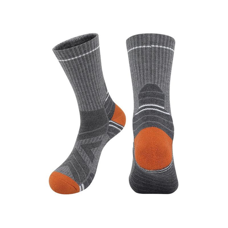 1 Pair Women's Merino Wool Hiking Socks Antibacterial Thick Thermal Cushion Athletic Outdoor Camping Sports Socks
