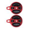 2 Sets Front Fork Airtight Cover Red Full CNC Aluminum Alloy Replaceable Electroplating Process