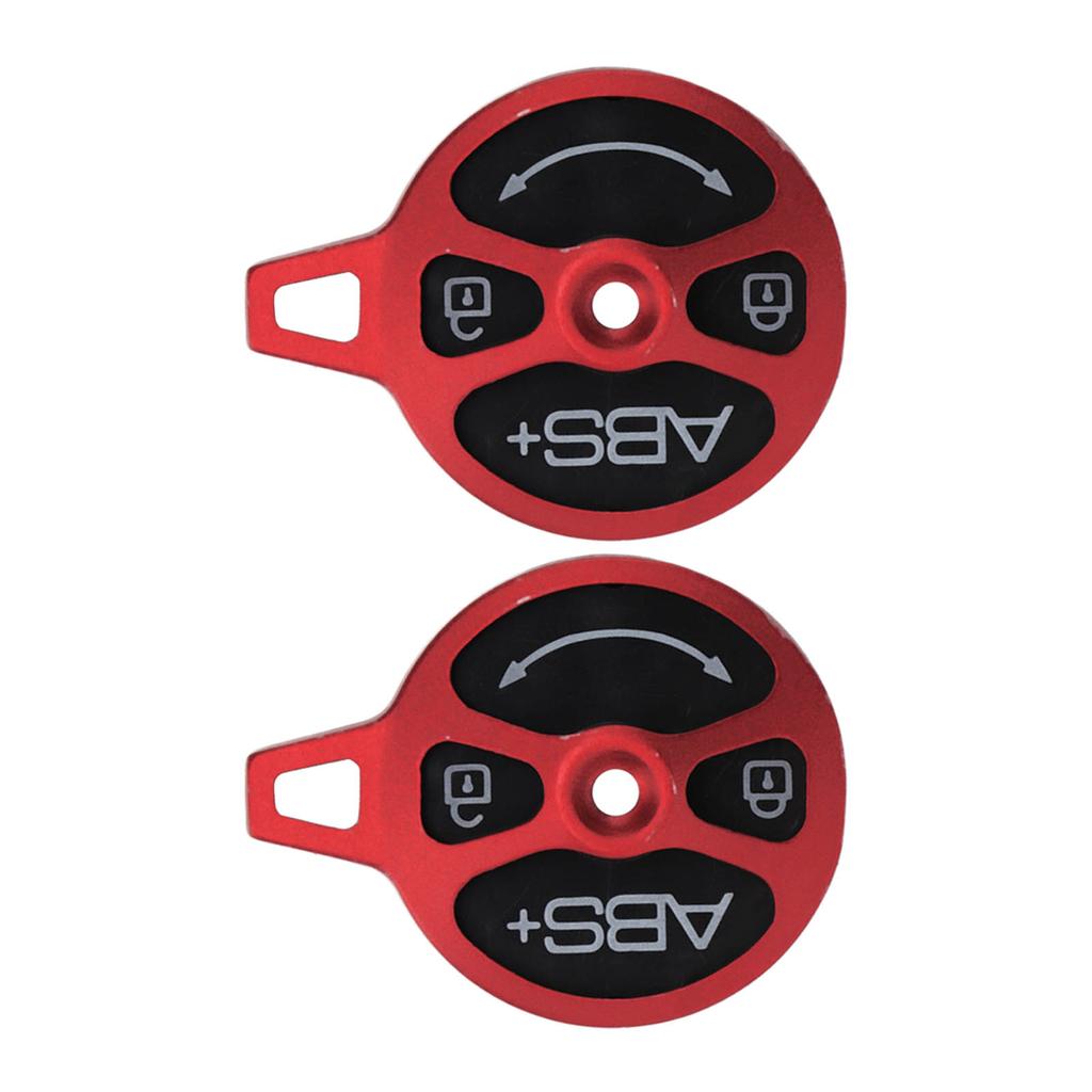 2 Sets Front Fork Airtight Cover Red Full CNC Aluminum Alloy Replaceable Electroplating Process
