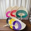 Handmade Bamboo Woven Fan Lightweight Straw Fan Vintage Rattan Fan  Home Decoration