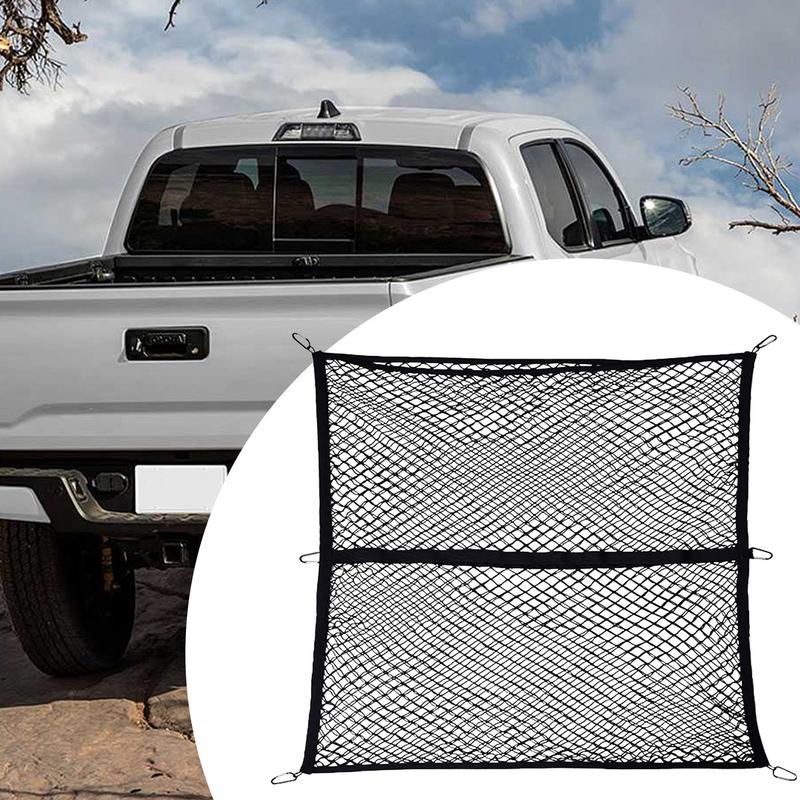 Truck Bed Cargo Net Highly Elastic Heavy Duty Truck Net Mesh Organizer For Trunk Moving Shelf Ceiling Road Outdoor