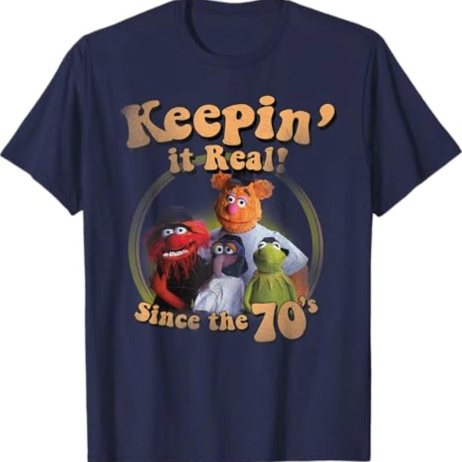 Muppets Keepin It Real Funny Graphic T-Shirt Cotton Tee S