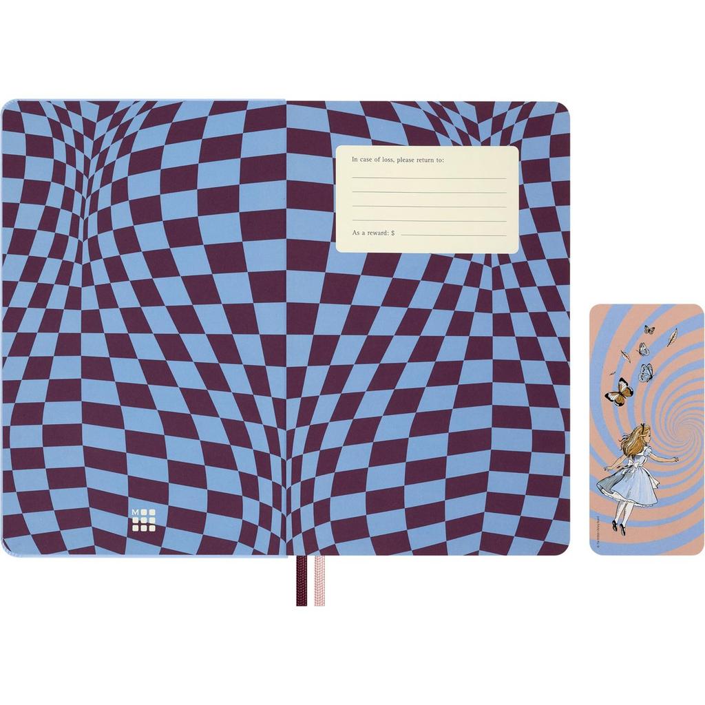 Moleskine 2027 Alice in Wonderland Daily Diary Planner Large Hardcover Blue White Rabbit DHAL12DC3Y27