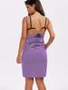 European & American Striped Sexy Beach Wrap Sling Holiday Dress