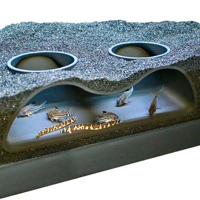 Multifunctional Aquarium Underground Tunnel Cave Under Gravel Tunnel Curve Two Hole Fish Tank Decor Fish Tank Decoration
