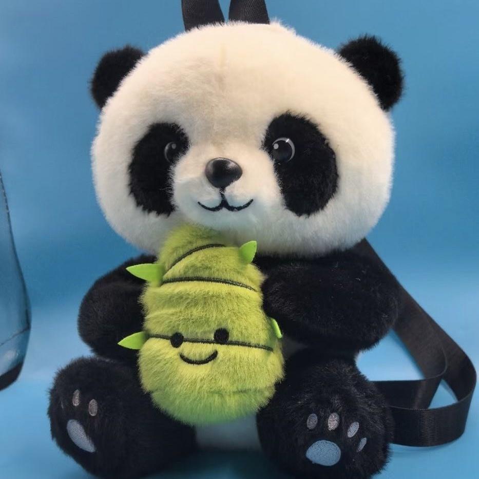 Plüsch-Pandarucksack mit weichem Kurzplüsch für Kinder und Jugendliche Geschenkidee
