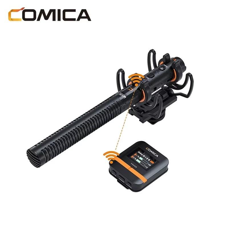 COMICA VM40 Wireless Microphone for Camera and Live Broadcast with Internal Recording Shotgun Audio.