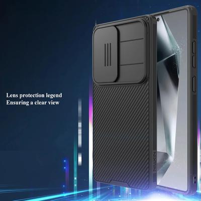 Soft Shell Phone Case for Samsung Galaxy S25 Ultra S24 S23 S22 Ultra Material with Sliding Camera Cover Protective Camera