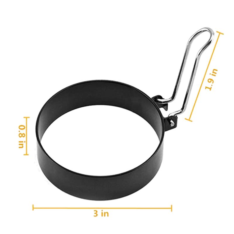 Round Egg Pancake Maker MoldNon Stick Circle Shaper Mold Kitchen Cooking Tool For Frying Mcmuffin Or Shaping Eggs