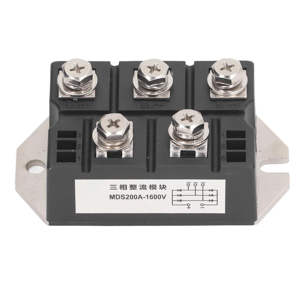Bridge Rectifier 200A 1600V 3 Phase Diode Power Module Copper Plate Heat Dissipation