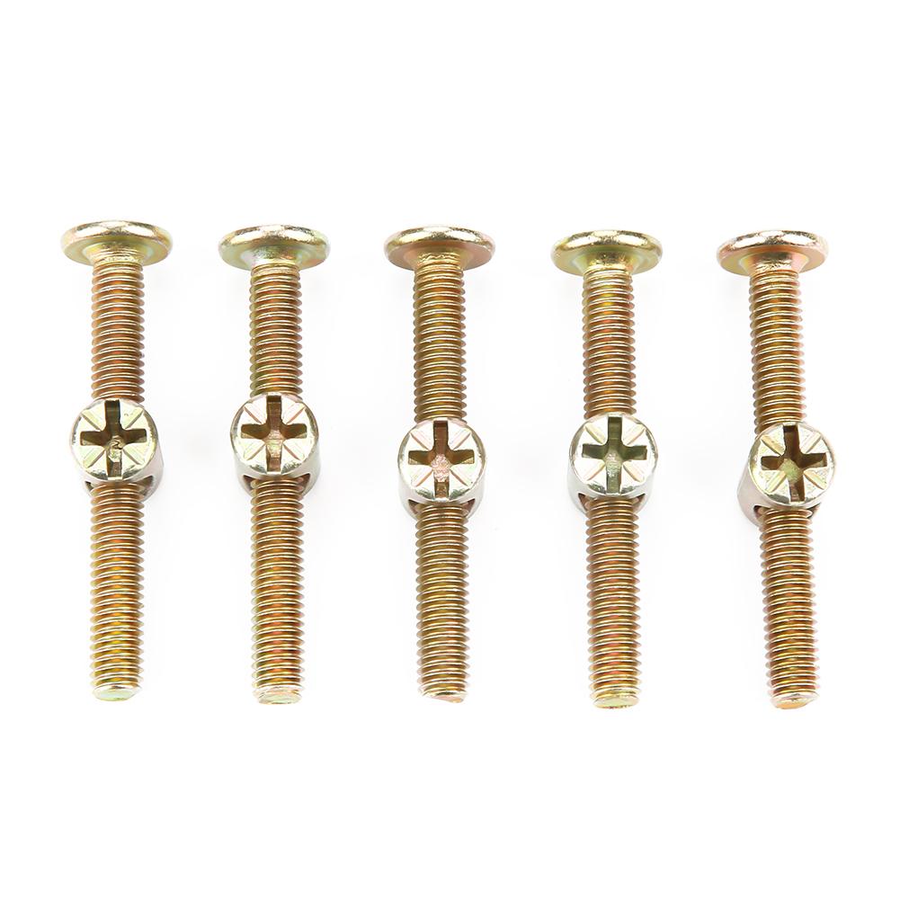 10PCS M6 Carbon Steel 50mm Furniture S, Resistant, Stable Attachment for Woodwork. Great Replacement for Industrial and Construction Fasteners. J