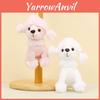 Portachiavi Poodle Peluche Adorabile Ciondolo Cane Orsacchiotto Accessorio Borsa Clip Cucciolo Carino