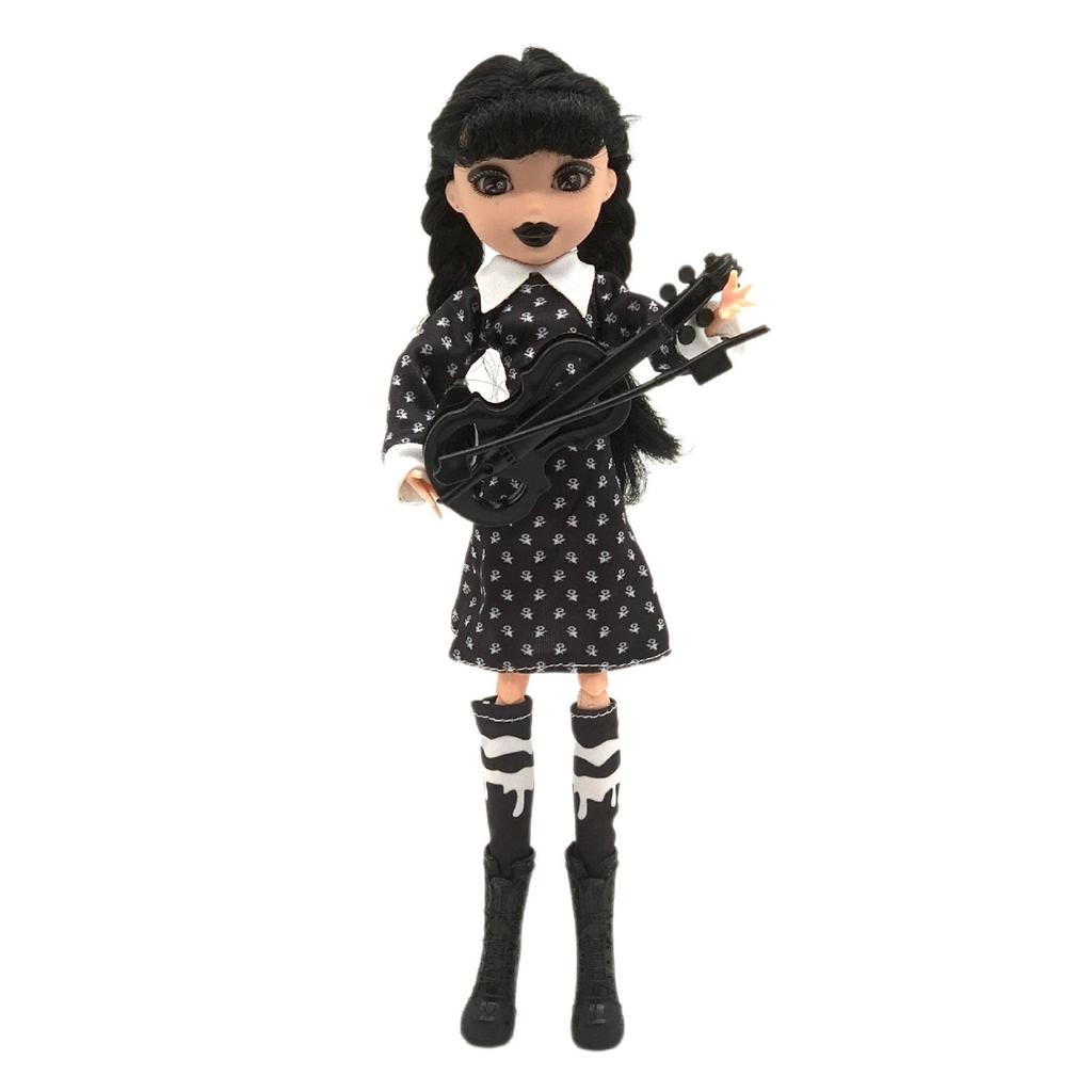 11.5 Inch Doll With Gift Box Black Dress Heels And Hair Perfect Toy Gift For Girls And Fans