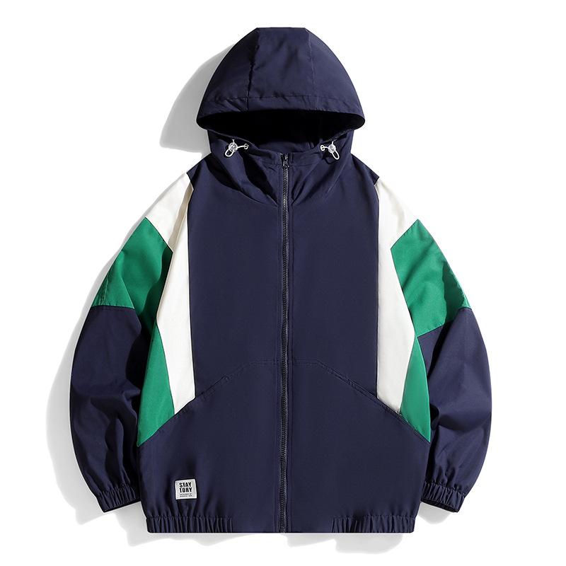 Frühlings- und Herbstjacke Herren Jugend Sportoberteil Herren Freizeitmode Kapuzenjacke Herren Vielseitig und Atmungsaktiv