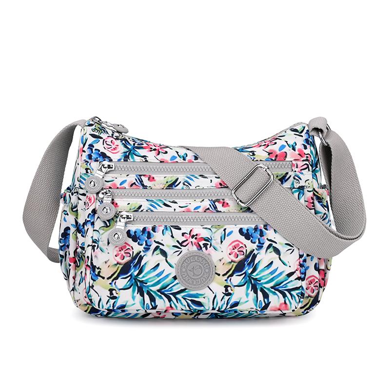 Women's Bag Printed Nylon Mother Bag Shoulder Bag Large Capacity Lightweight Crossbody Bag