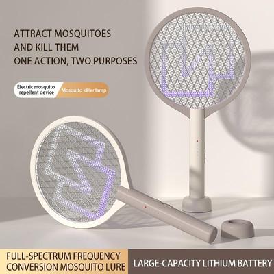 Rechargeable Electric Mosquito Swatter & Lamp: 2-in-1 Indoor Mosquito Killer & Repellent with Light, Powerful Automatic Fly Swatter.