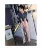 Saendeusaundeu (Unisex) Wide Balloon Fit Work Denim Pink