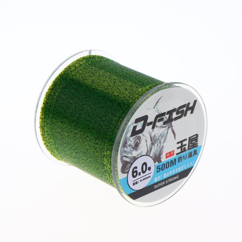 500M 3D Spotted Invisible Fishing Line Color Changing Monofilament Fishing Line Speckle Fluorocarbon Coated Carp Fishing Pesca