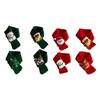 Cats Holiday Scarf Collar Set of 4 for Small Dog Cats, Soft Knitted Christmas Design Neckwear, Lovely Seasional Styling Accessory for Photoshoots