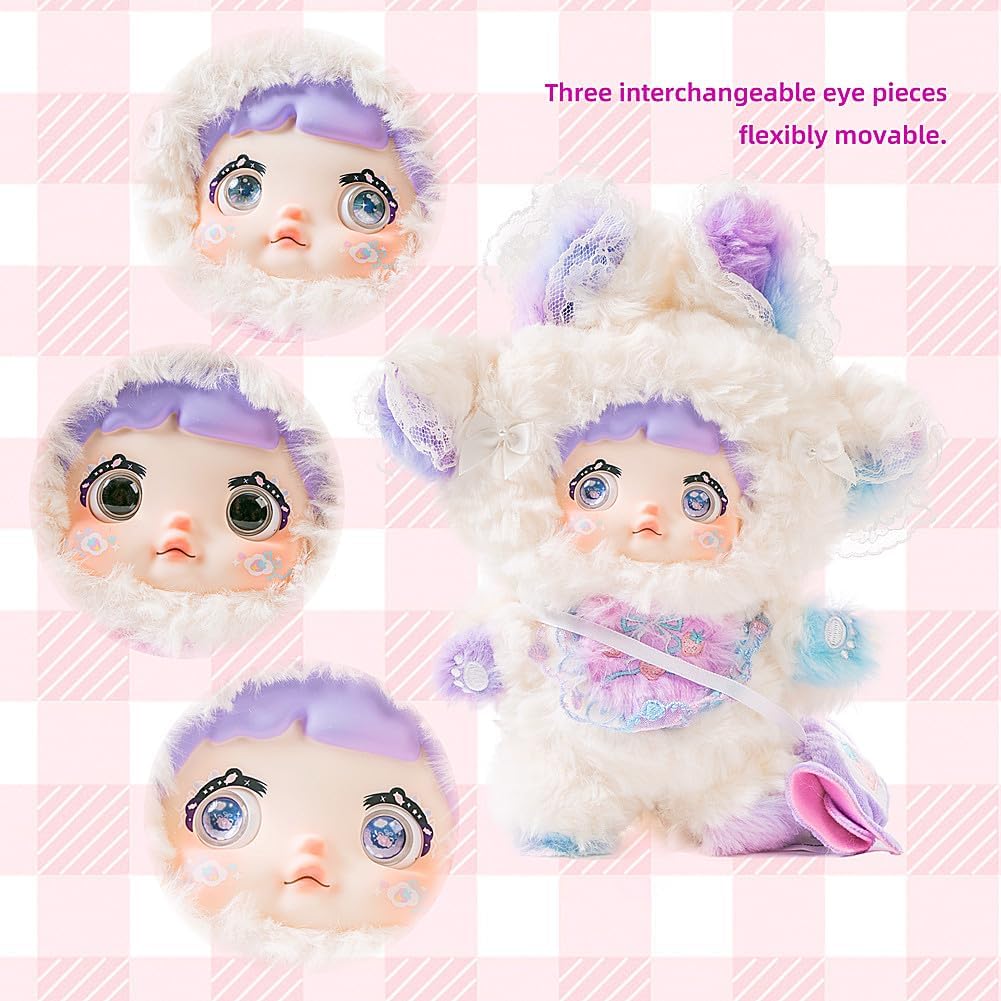 Nommi Fruitful and Tasty Series Officially Licensed Plush Doll Fruit and Animal Precise Premium Fluffy Material Rotating Eyes for Changing Expressions