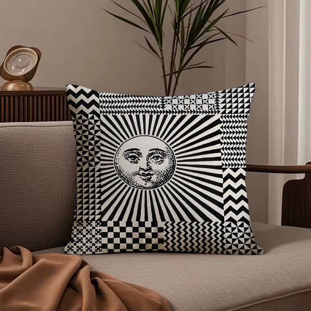 England Style Abstract Vintage Pillow Case Anti-dustmite Pillowcase Invisible zipper silky short plush Sofa cushion cover