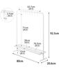 Yamazaki Tower Bag Storage W80 x x Hanger 10157 Rack, White, D20.6 H92.5cm, Rack,